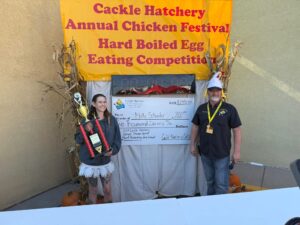 2024 Winner of the Cackle Hatchery Chicken Festival Molly 